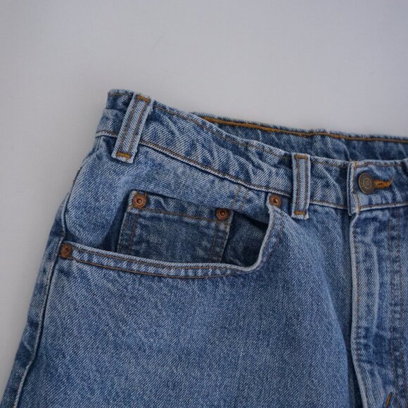 Vintage '90s Levi's 532 Mid Wash Straight Leg Blue Denim Jeans 32x30 - Picture 8 of 15